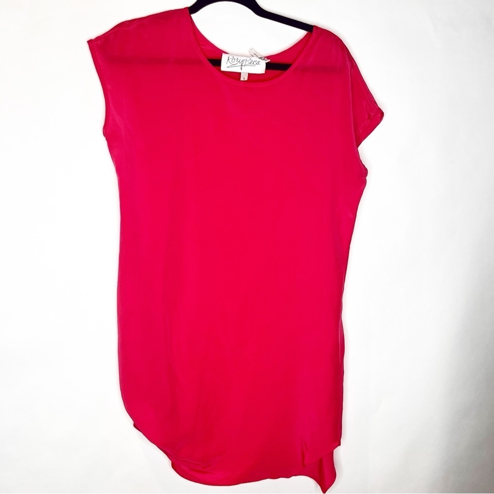 Rory Beca | Silk Asymmetrical Hem Blouse